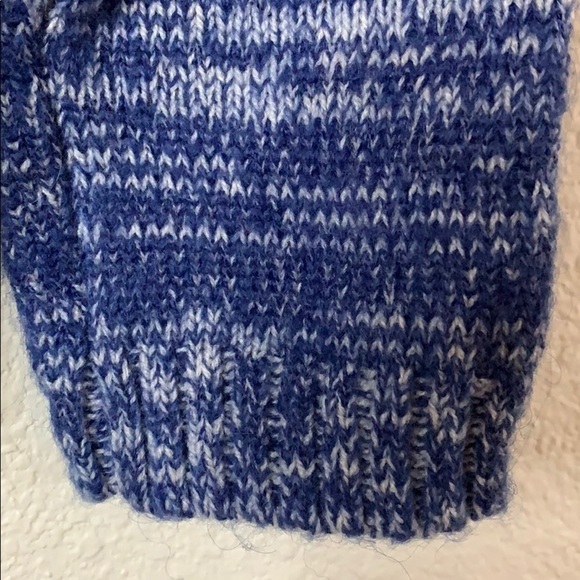 Express Cowl Neck Sweater Handkerchief Hem Blue XS - Picture 4 of 7